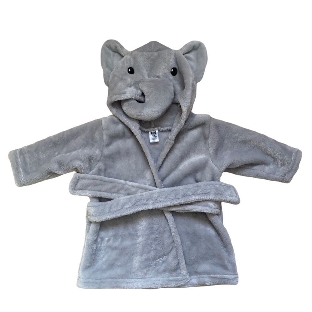 HB | Elephant Night Robe, Size 0-9M
